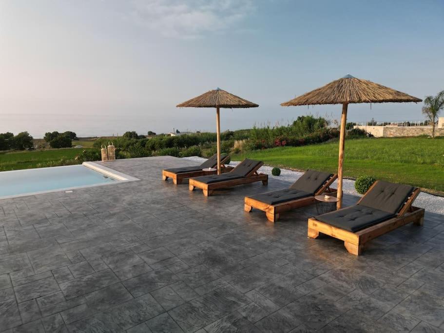 Blue Harmony Villa Dhrámia Dış mekan fotoğraf